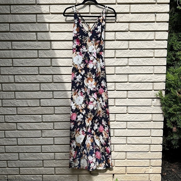 Chelsea Floral Maxi Wrap Dress Sz S - Picture 1 of 15